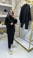 Flovin Önü Dantel İncili Takım