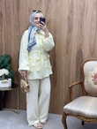 Geraldine  Papatya İşlemeli Takım