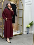 Haşer Bluzu Piliseli Etek Takım