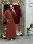 Nilda Önü Bağlamalı Etekli Takım
