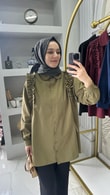 Omuz Fırfırlıı Gömlek 
