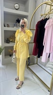 Omzu Fırfırlı Kemerli Takım
