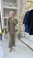 Önden Bağlamalı Kimono Takım 