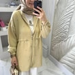 serpme taş detaylı hırka