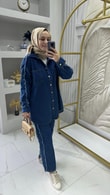 Tunik ve Pantolonu Püskül Kot Takım