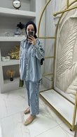 Tunik ve Pantolonu Püskül Kot Takım