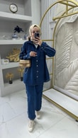 Tunik ve Pantolonu Püskül Kot Takım