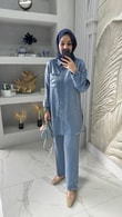 zeina  tek cepli parlak takım 
