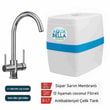 AQUA BELLA Agena Plus Arıtma Çıkışlı Bataryalı 8 LT Metal Tanklı Su Arıtma Cihazı