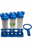 Atlas 10'' Housinğ 3'lü Su Arıtma Filtresi Set Yıkanabilir-Blok-Silifoz