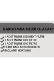 Kapalı Kasa Su Arıtma Cihazı Filtresi Inline 3lü Filtre Set