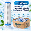 Toptan 25 Adet 10'' Yıkanabilir Plastik Şebeke Giriş Filtresi