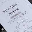 Açık Gri ve Beyaz Uyumlu İskandinav Tarzı Sade Düğün Davetiyesi