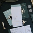 Açık Yeşil Renk Pasaport Davetiye