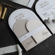 Dağ Temalı Oval Boho Davetiye