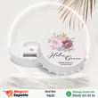 Güllü Yuvarlak Nikah Hatırası Magnet
