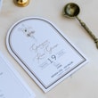 Krem Kahverengi Oval Boho Davetiye