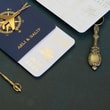 Lacivert Renk Pasaport Davetiye