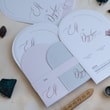 Lale Temalı Oval Boho Davetiye