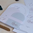 Lale Temalı Oval Boho Davetiye