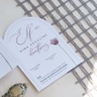 Lale Temalı Oval Boho Davetiye