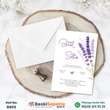 Lavanta Temalı Modern Davetiye