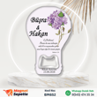 Ortanca Çiçekli Nikah Magnet