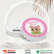 Sevimli Ayıcıklı Pembe Yuvarlak Magnet