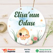 Sevimli Civcivli Kapı Süsü