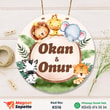 Sevimli Yavru Hayvanlar Temalı Kapı Süsü