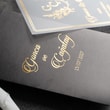 Siyah Dik Zarflı Şeffaf Davetiye