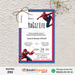 Spidermanlı Zarfsız Sünnet Davetiyesi