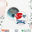 Türk Bayraklı Sünnet Rozet Magnet Açacak