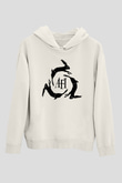  Afi Beyaz Unisex Kapüşonlu Sweatshirt