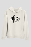 Afi Beyaz Unisex Kapüşonlu Sweatshirt