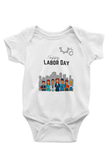 1 Mayıs Baskılı Beyaz Unisex Bebek Body - Zıbın