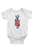 1 Mayıs Baskılı Beyaz Unisex Bebek Body - Zıbın