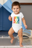 1 Mayıs Baskılı Beyaz Unisex Bebek Body - Zıbın