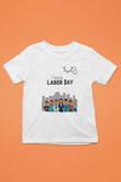 1 Mayıs Baskılı Beyaz Unisex Beyaz Çocuk Tişört - Tshirt