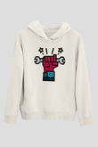 1 Mayıs Baskılı Beyaz Unisex Hoodie