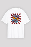 1 Mayıs Baskılı Beyaz Unisex Oversize Tişört - Tshirt