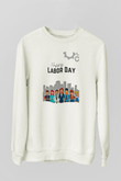 1 Mayıs Baskılı Beyaz Unisex Sweatshirt
