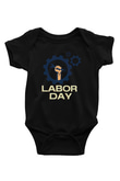 1 Mayıs Baskılı Unisex Siyah Bebek Body - Zıbın
