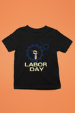 1 Mayıs Baskılı Unisex Siyah Çocuk Tişört - Tshirt