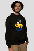 1 Mayıs Baskılı Unisex Siyah Hoodie