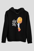 1 Mayıs Baskılı Unisex Siyah Hoodie