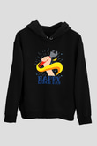 1 Mayıs Baskılı Unisex Siyah Hoodie