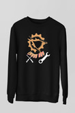 1 Mayıs Baskılı Unisex Siyah Sweatshirt