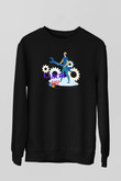 1 Mayıs Baskılı Unisex Siyah Sweatshirt