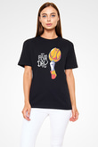 1 Mayıs Baskılı Unisex Siyah Tişört - Tshirt